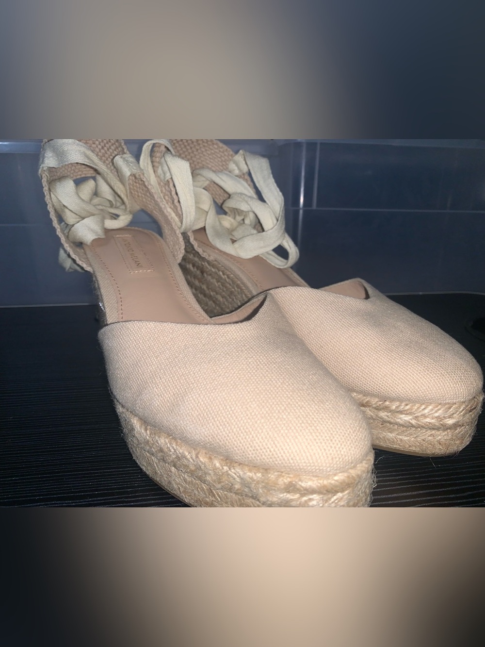 Brand NEW Antonio Melani canvas wedges